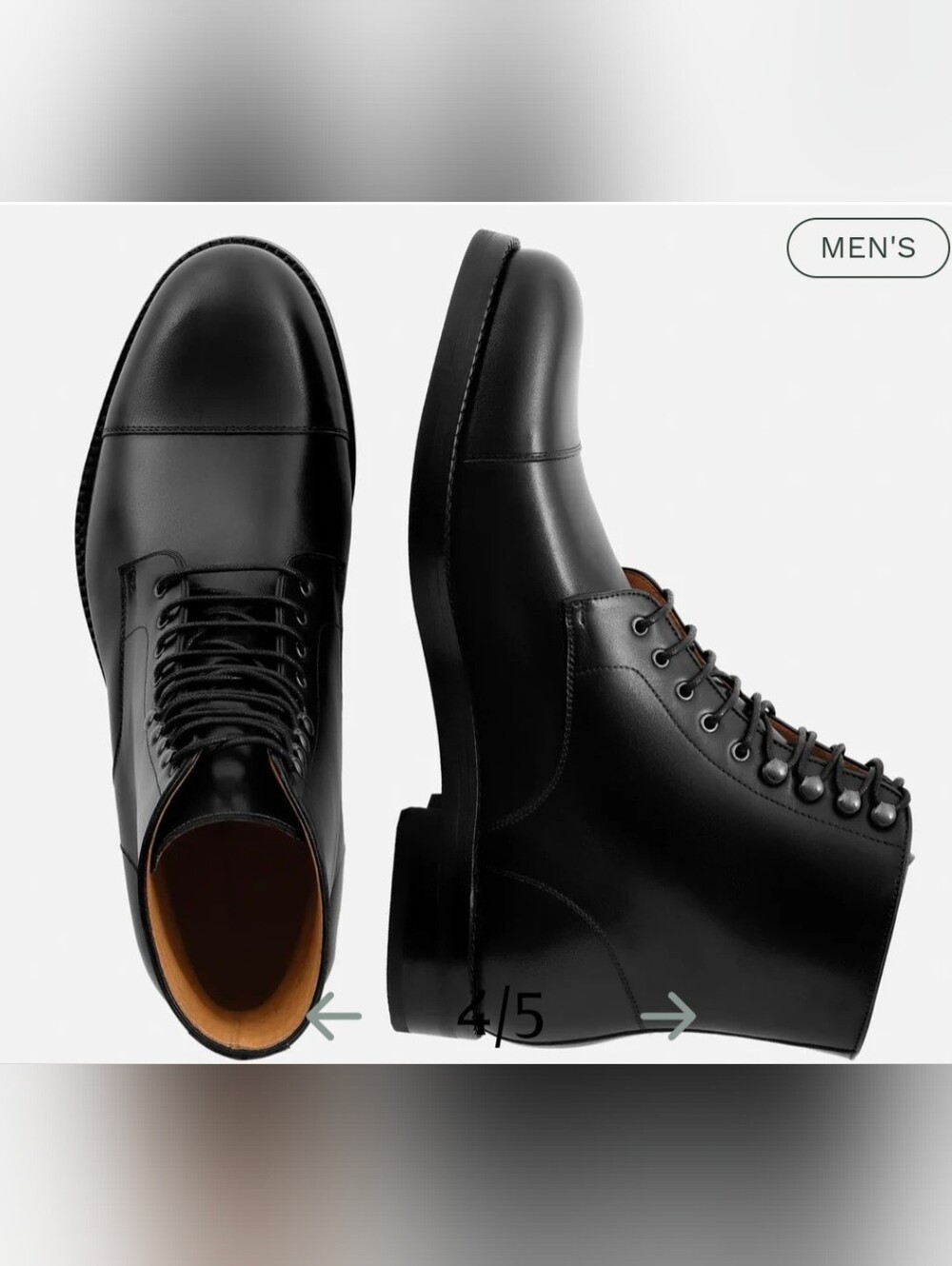 Beckett Simonon Black Leather Cap-Toe Ankle Boot - Picture 2 of 11